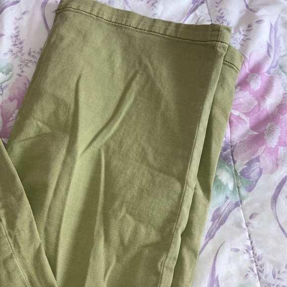 NWT Anthropologie Pilcro Holly Slouchy Chino Pant in Green Size 28 - Picture 2 of 9